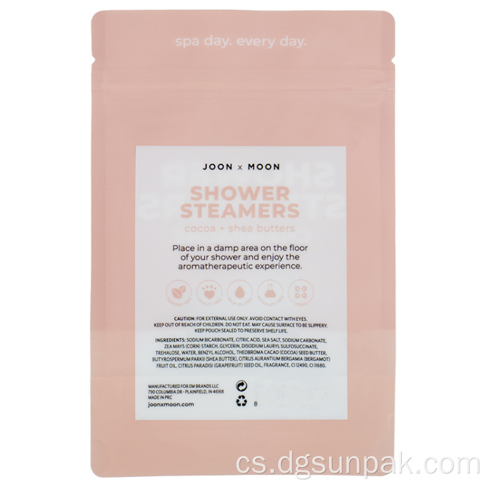 matný mylar stojící vak plastový obal taška na zip